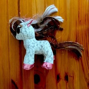 TY Beanie Boos 6" Cinnamon Pink Glitter Pony Stuffed Plush Toy